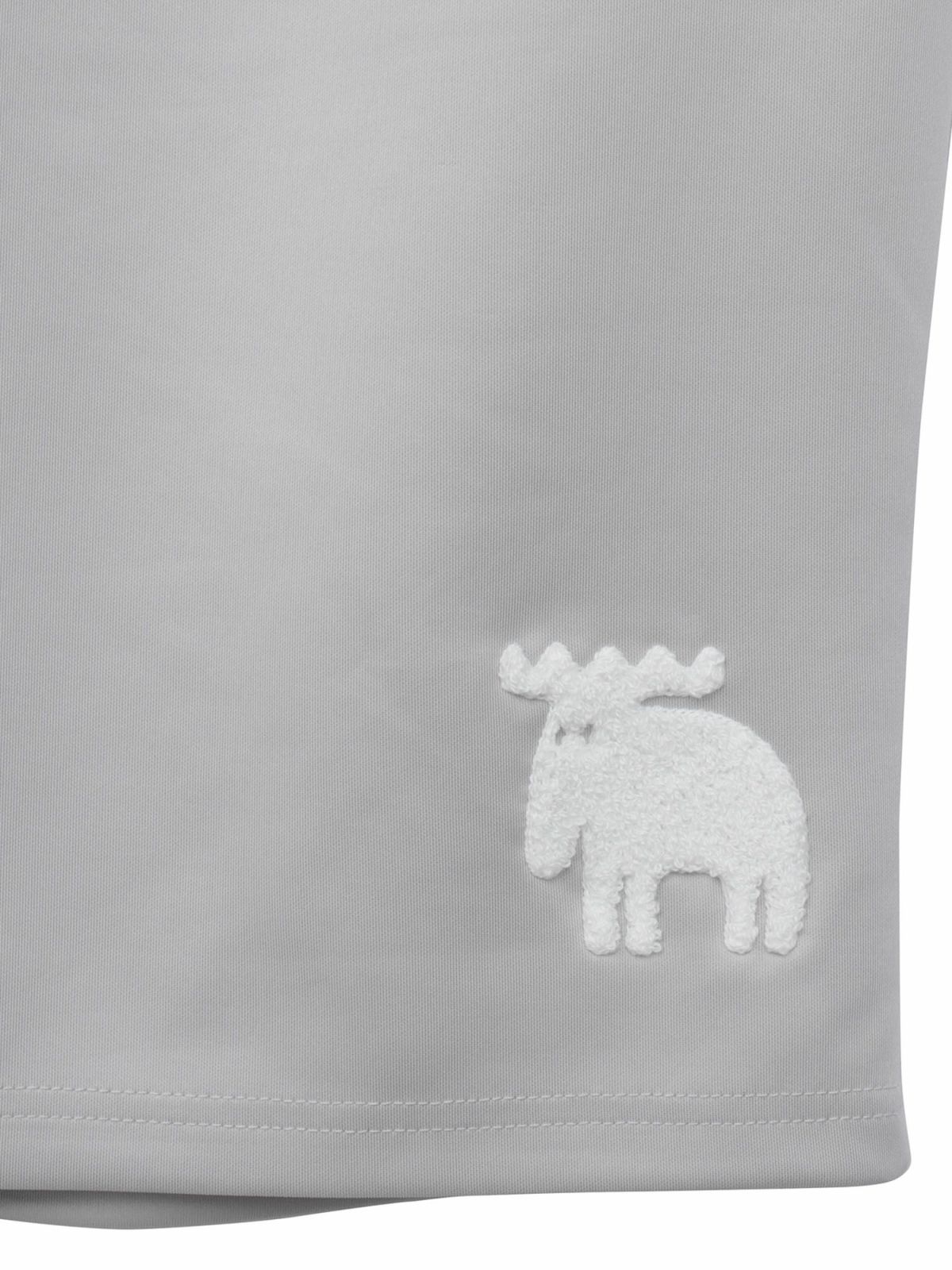 【moz】エルクサガラ刺繍入りジャージ素材 ショートパンツ〔別注〕