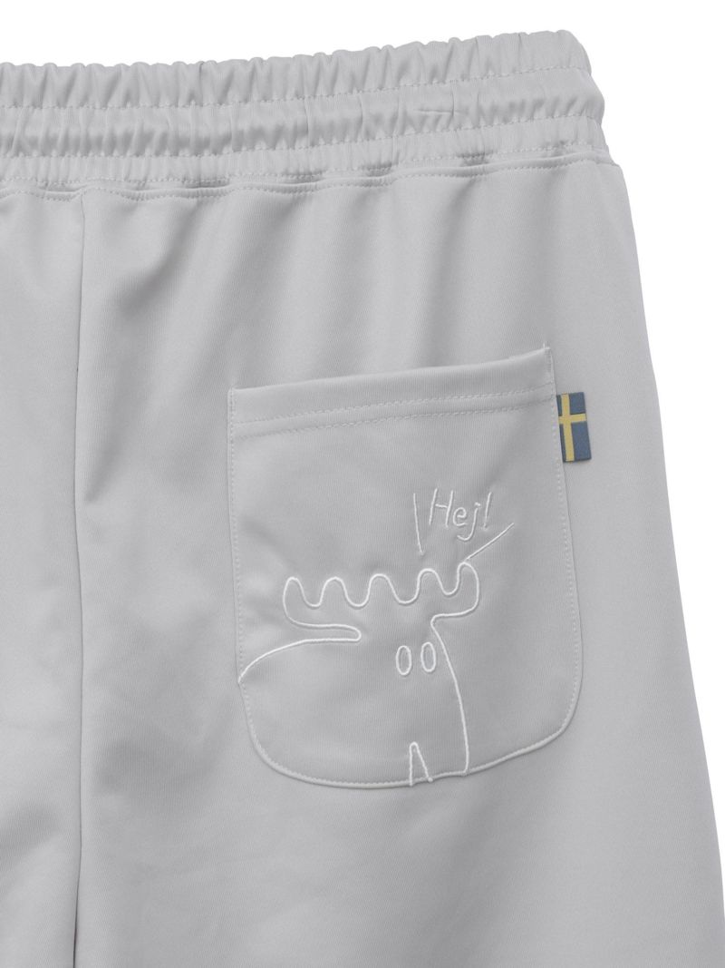 【moz】エルクサガラ刺繍入りジャージ素材 ショートパンツ〔別注〕