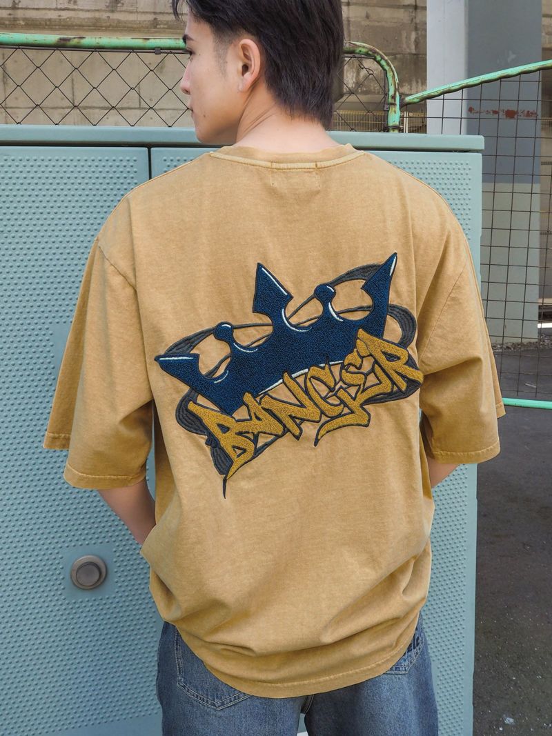 【BANGER】“クラウン”サガラ刺繍入りTシャツ
