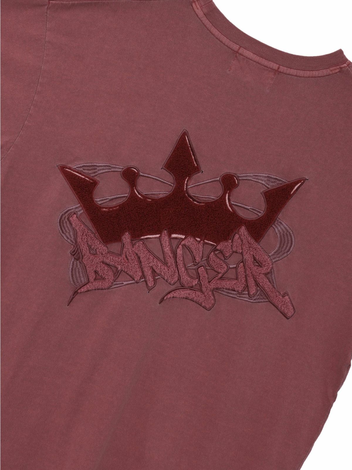 【BANGER】“クラウン”サガラ刺繍入りTシャツ