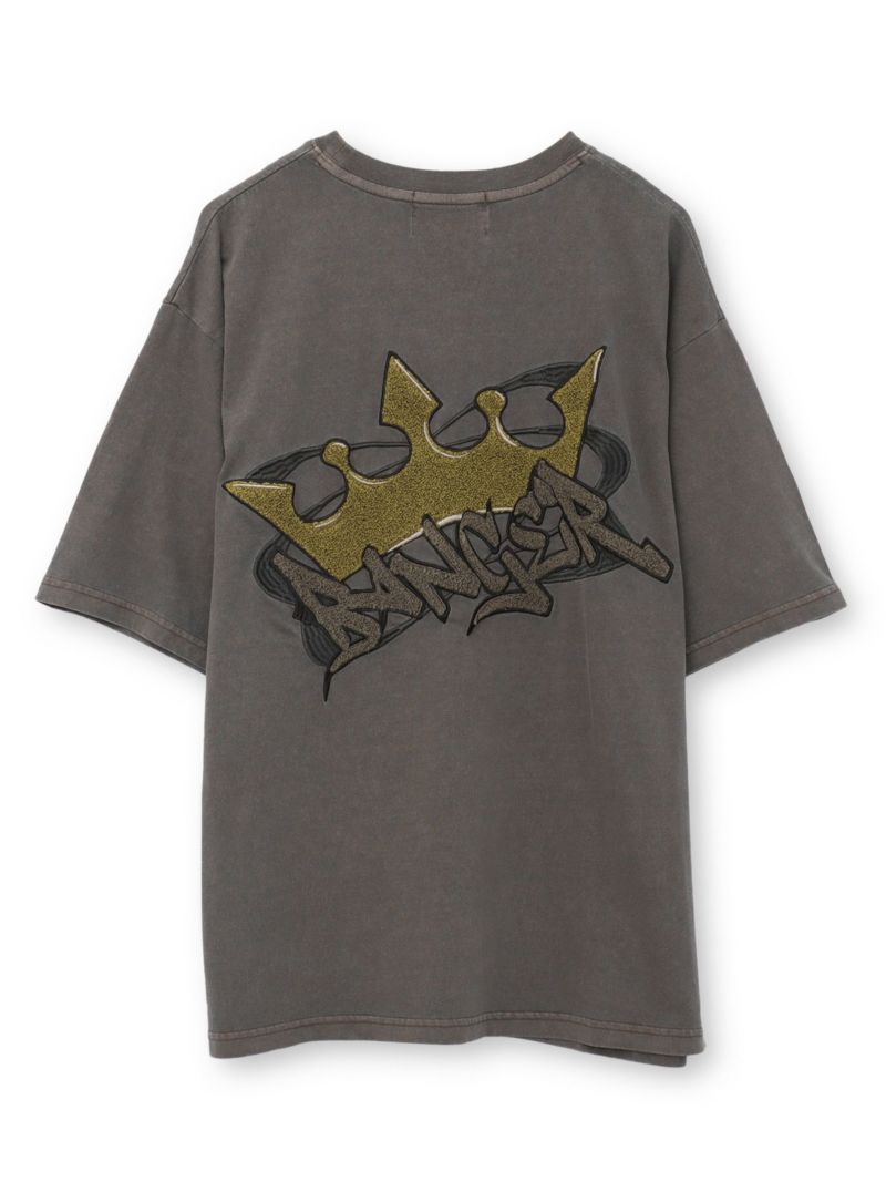 【BANGER】“クラウン”サガラ刺繍入りTシャツ