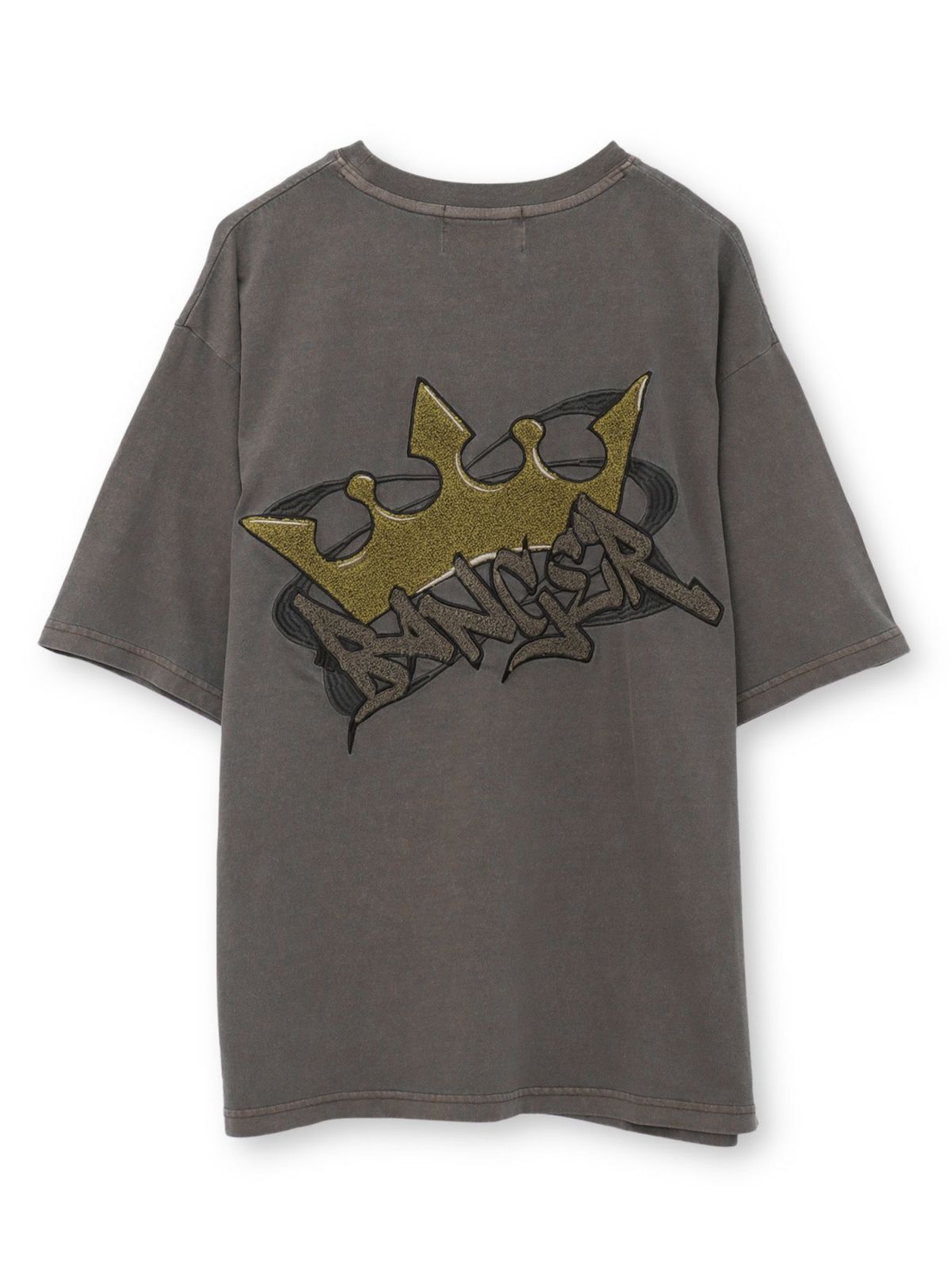 【BANGER】“クラウン”サガラ刺繍入りTシャツ