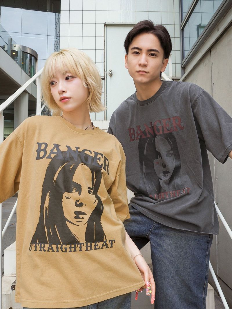  【BANGER】“STRAIGHT HEAT”プリントTシャツ