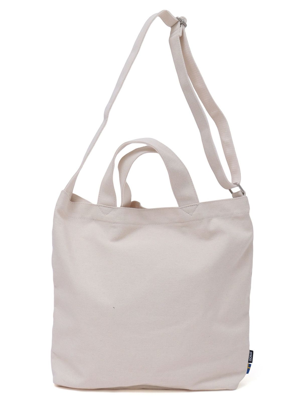 【moz】エルク刺繍入り2WAY帆布ショルダートートバッグ