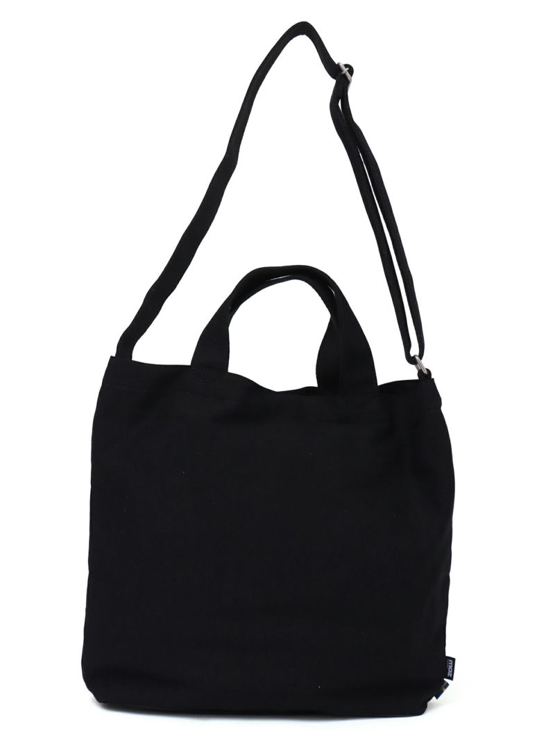 【moz】エルク刺繍入り2WAY帆布ショルダートートバッグ