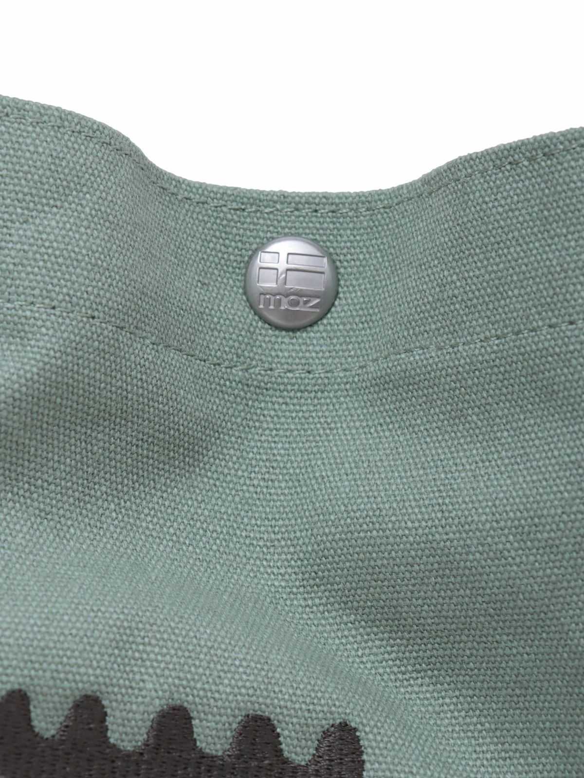 【moz】エルク刺繍入り2WAY帆布ショルダートートバッグ