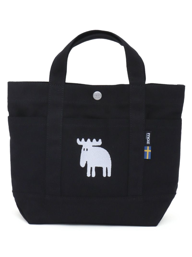【moz】エルク刺繍入り帆布ミニトートバッグ