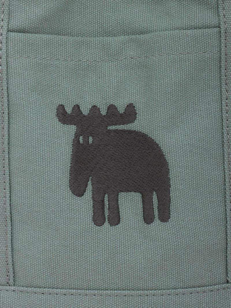 【moz】エルク刺繍入り帆布ミニトートバッグ