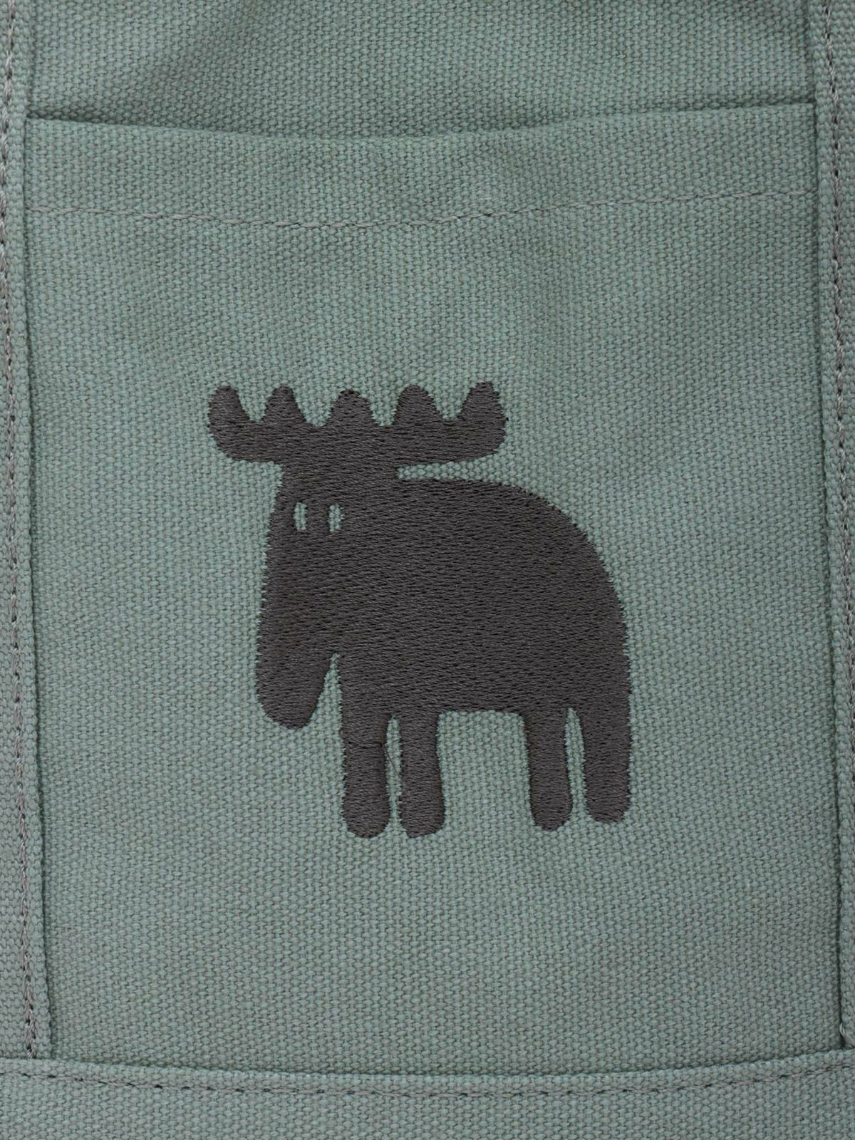 【moz】エルク刺繍入り帆布ミニトートバッグ