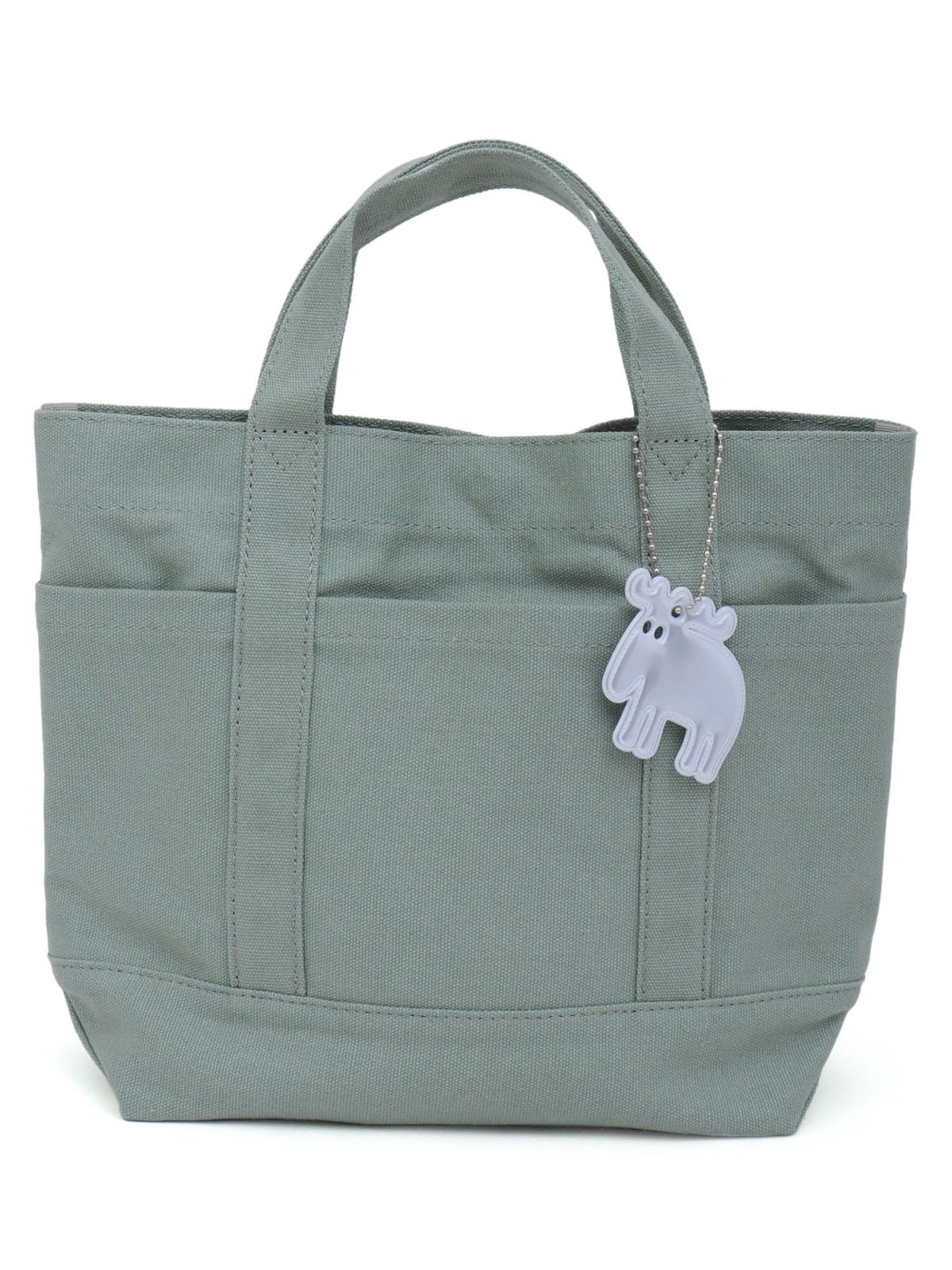 【moz】エルク刺繍入り帆布ミニトートバッグ