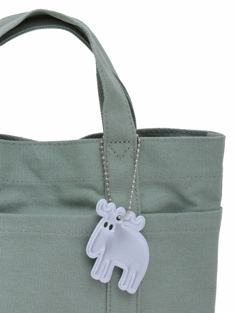 【moz】エルク刺繍入り帆布ミニトートバッグ