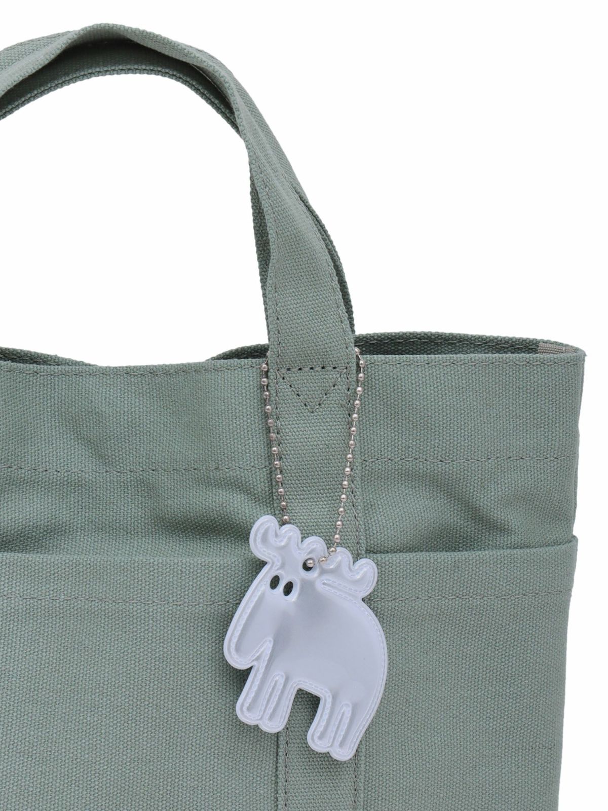 【moz】エルク刺繍入り帆布ミニトートバッグ