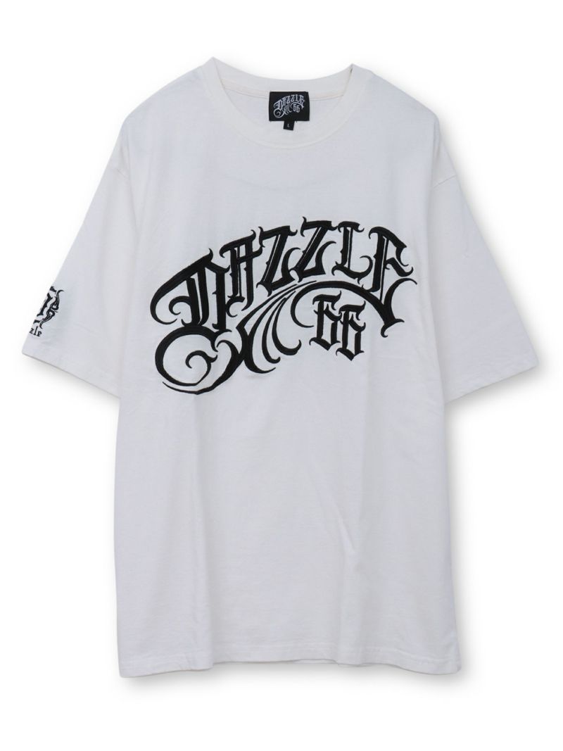 【DAZZLE】フロントロゴ刺繍Tシャツ
