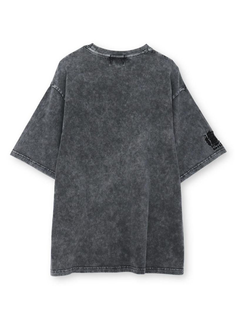 【DAZZLE】フロントロゴ刺繍Tシャツ