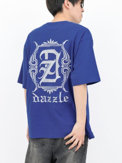 【DAZZLE】<br>バックロゴ刺繍Tシャツ