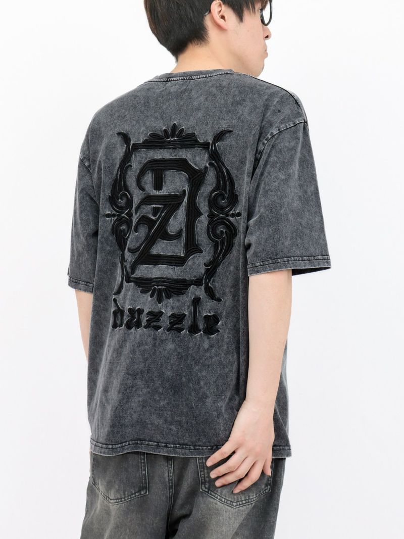 【DAZZLE】バックロゴ刺繍Tシャツ