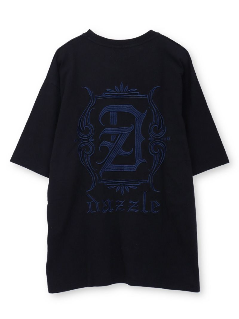 【DAZZLE】バックロゴ刺繍Tシャツ