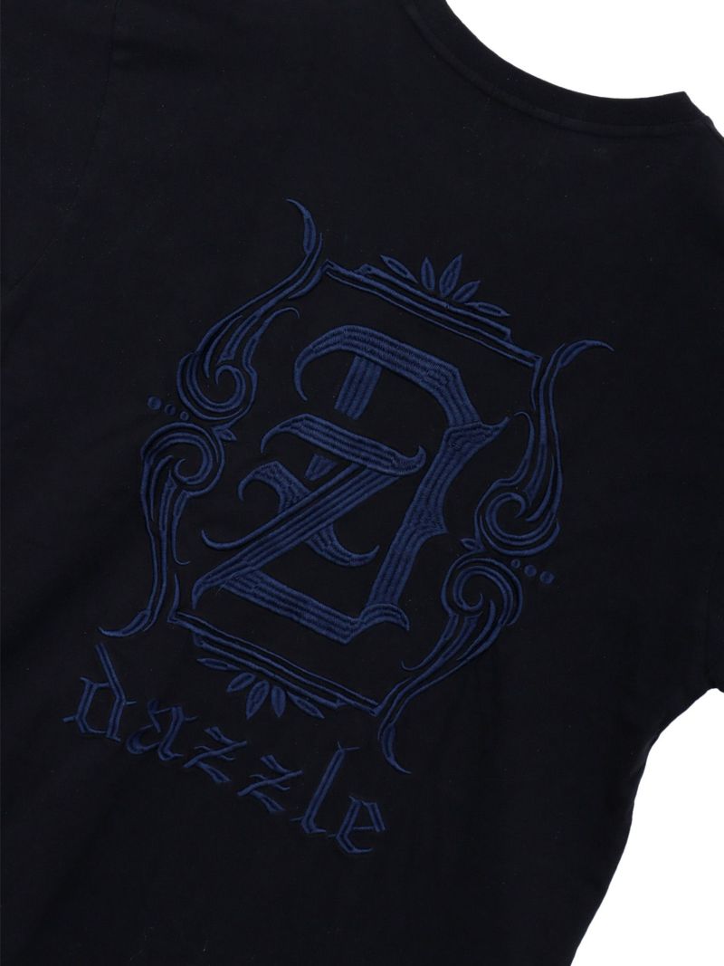 【DAZZLE】バックロゴ刺繍Tシャツ
