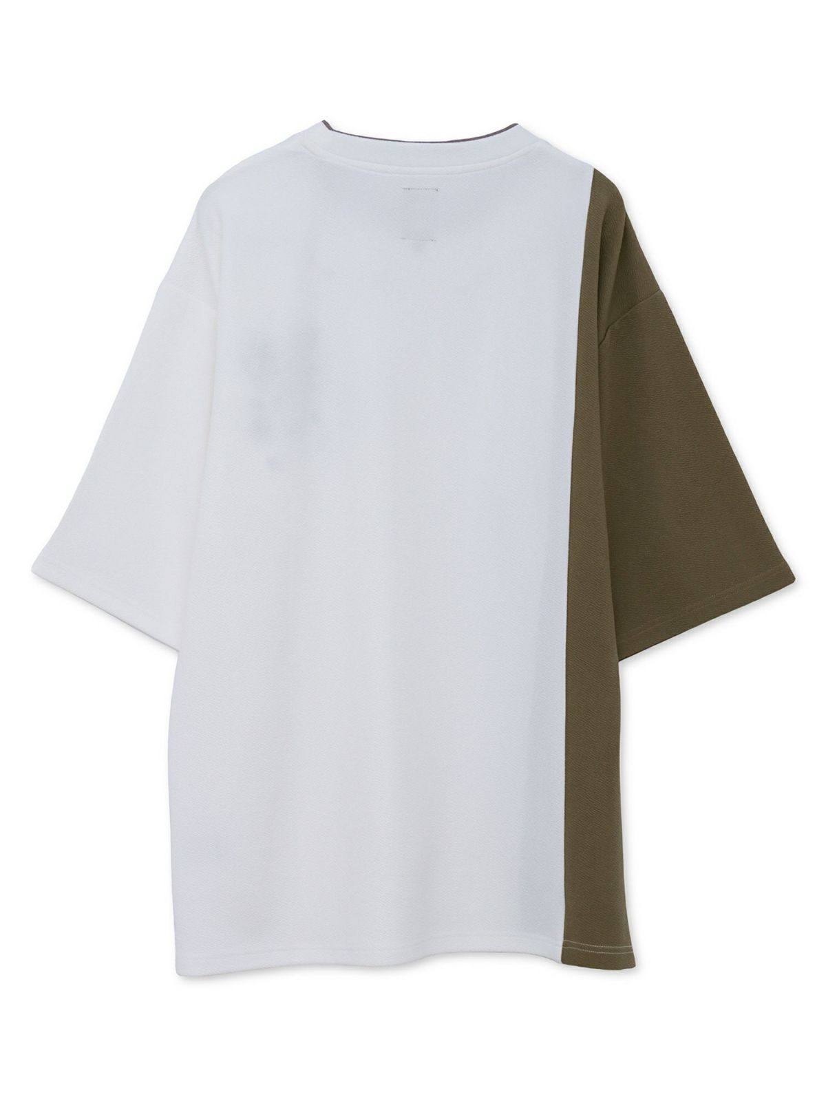 【雅結】桜刺繍梨地素材 切り替えTシャツ