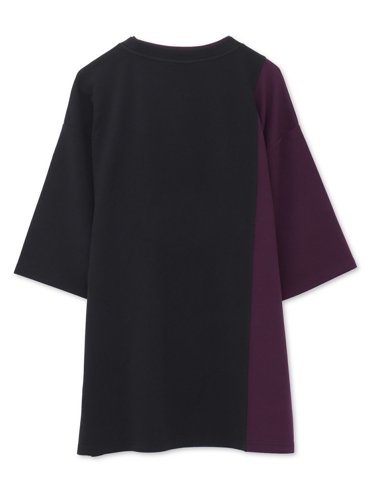 【雅結】桜刺繍梨地素材 切り替えTシャツ