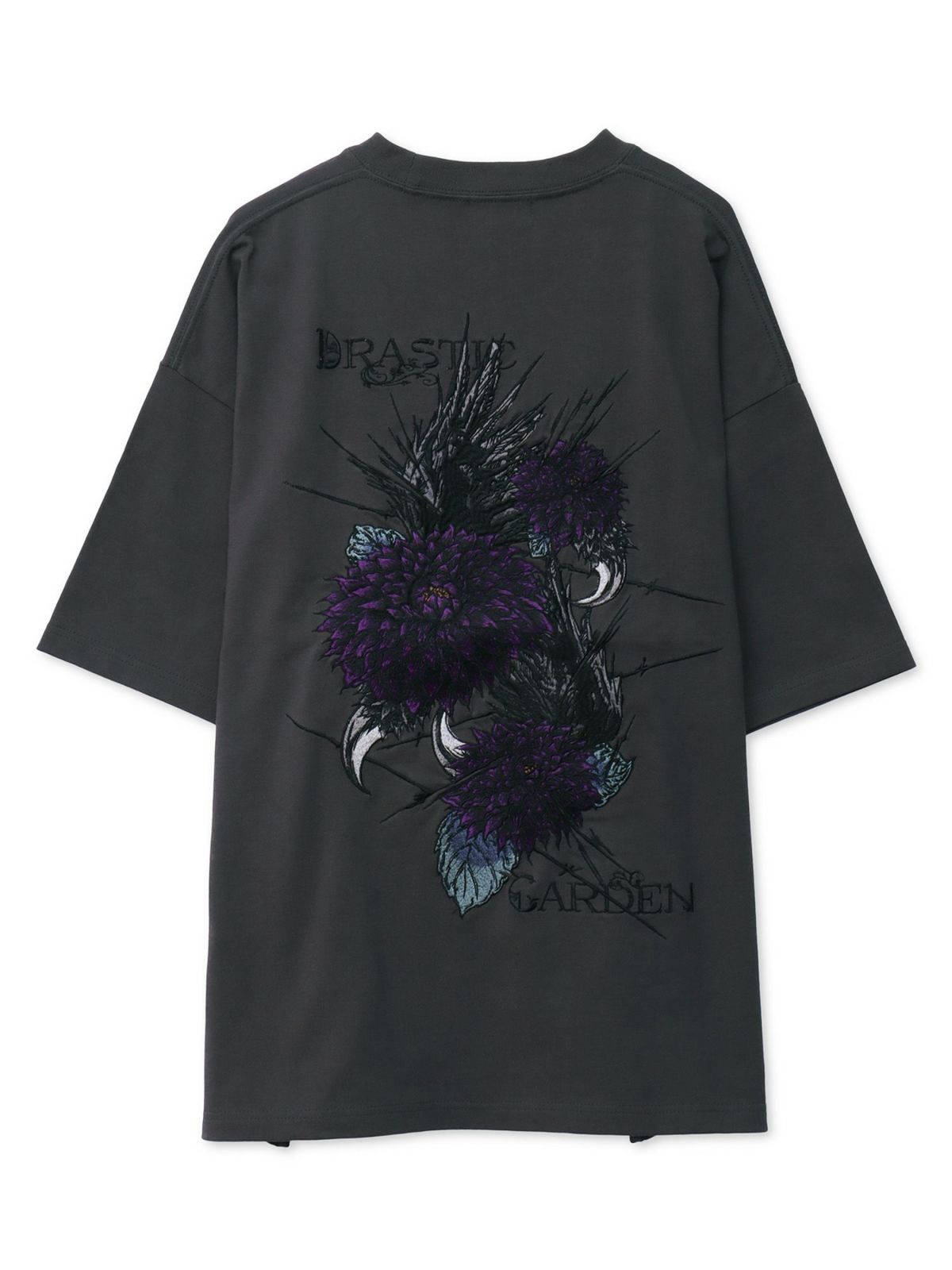 【DRASTIC GARDEN】“フェザーダリア”総刺繍Tシャツ