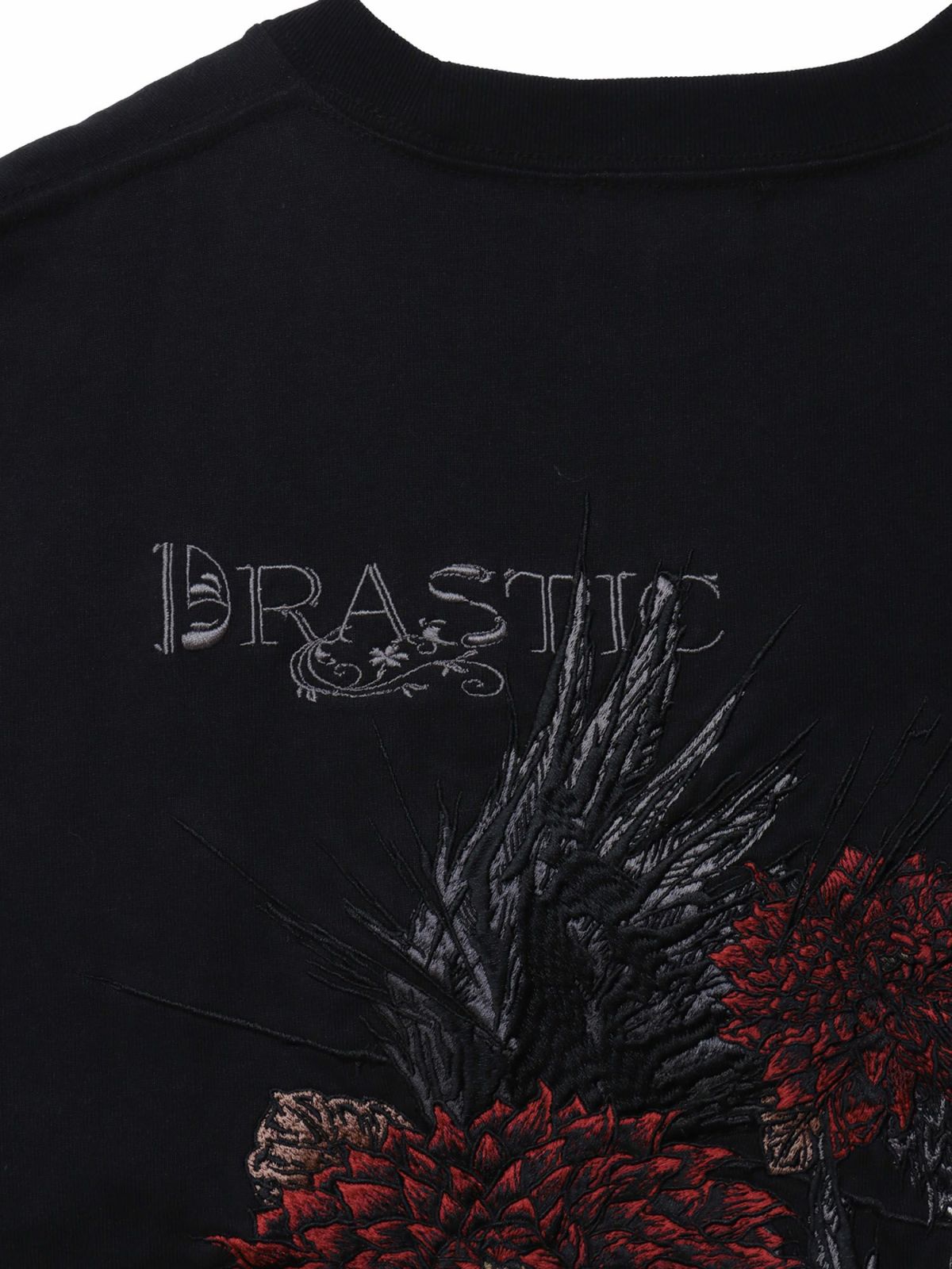 【DRASTIC GARDEN】“フェザーダリア”総刺繍Tシャツ