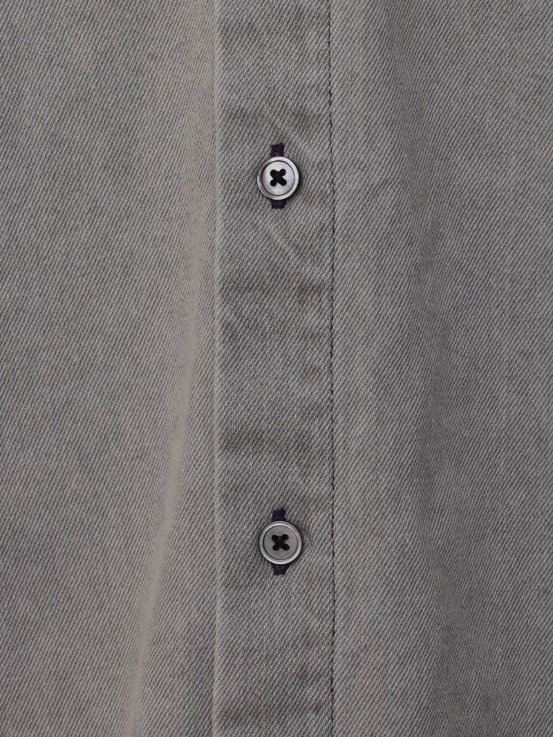 【DRASTIC GARDEN】“フェザーダリア”総刺繍 半袖デニムシャツ