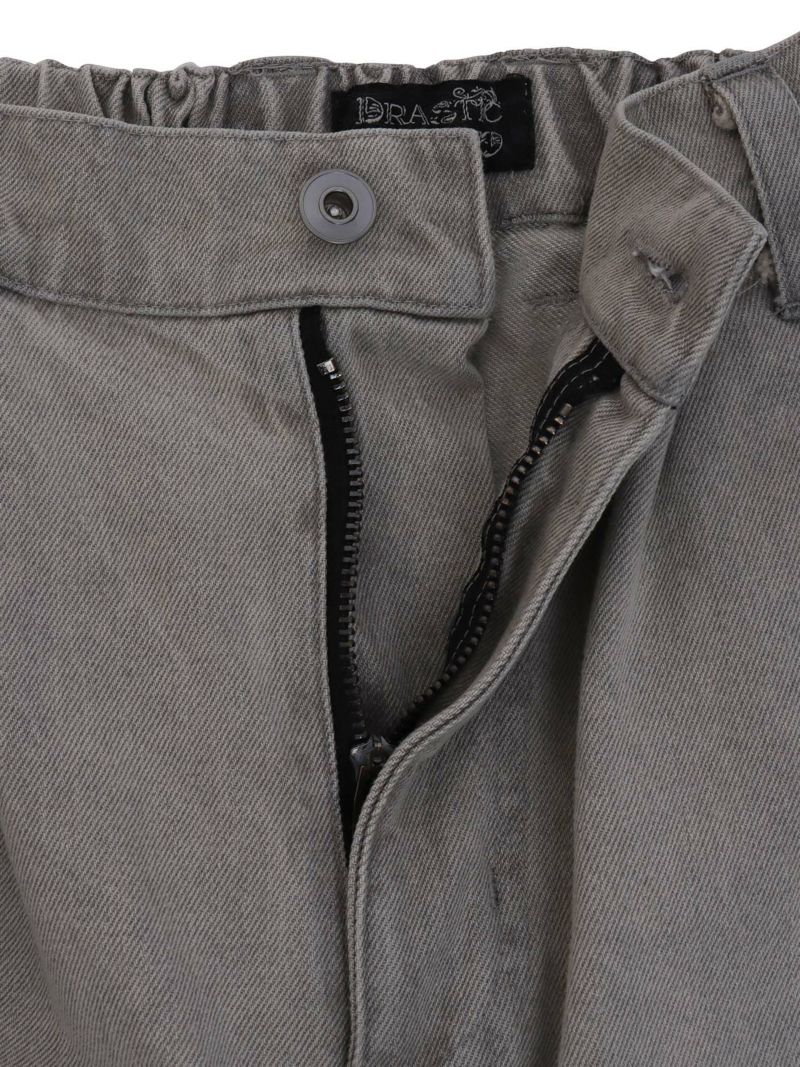 【DRASTIC GARDEN】“フェザーダリア”総刺繍デニムバギーパンツ