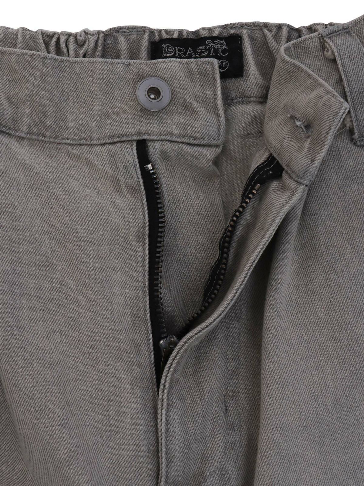 【DRASTIC GARDEN】“フェザーダリア”総刺繍デニムバギーパンツ