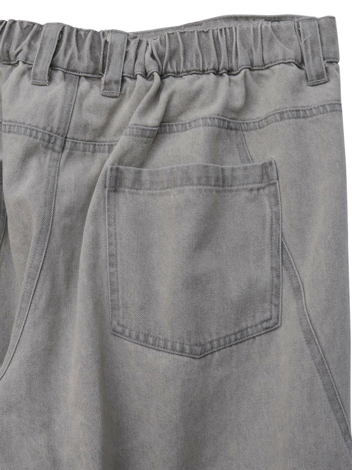 【DRASTIC GARDEN】“フェザーダリア”総刺繍デニムバギーパンツ