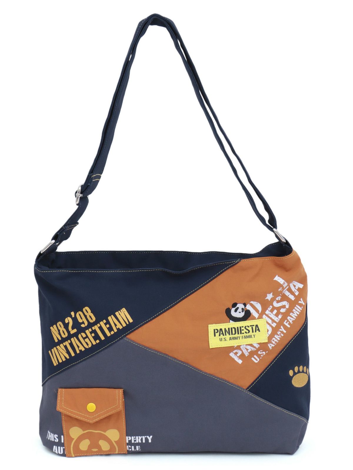 【PANDIESTA JAPAN】ミリタリー切り替えショルダーバッグ