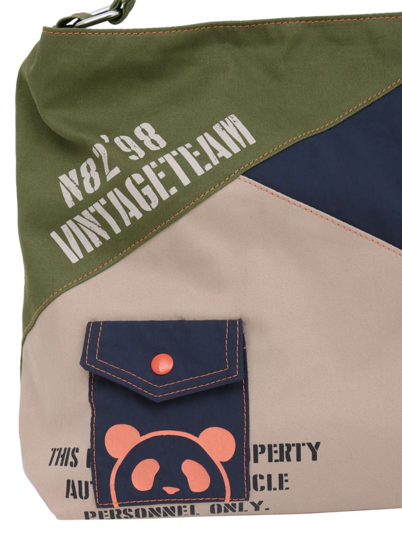 【PANDIESTA JAPAN】ミリタリー切り替えショルダーバッグ