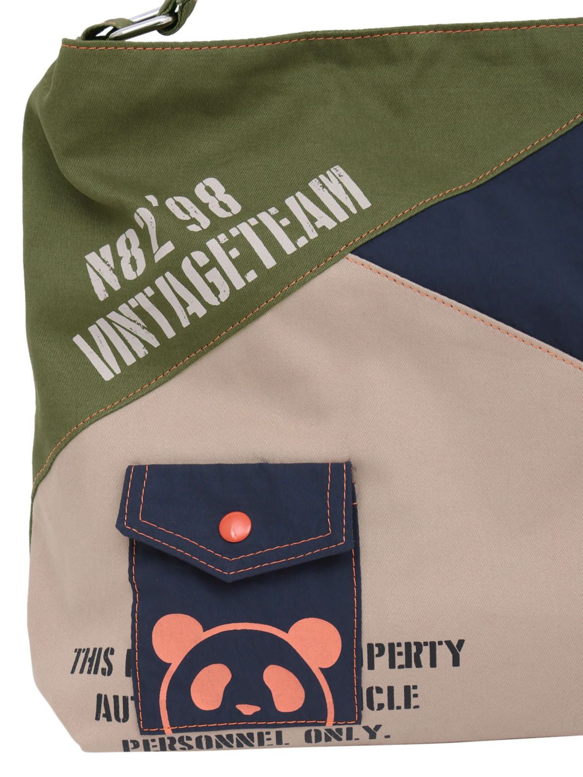 【PANDIESTA JAPAN】ミリタリー切り替えショルダーバッグ