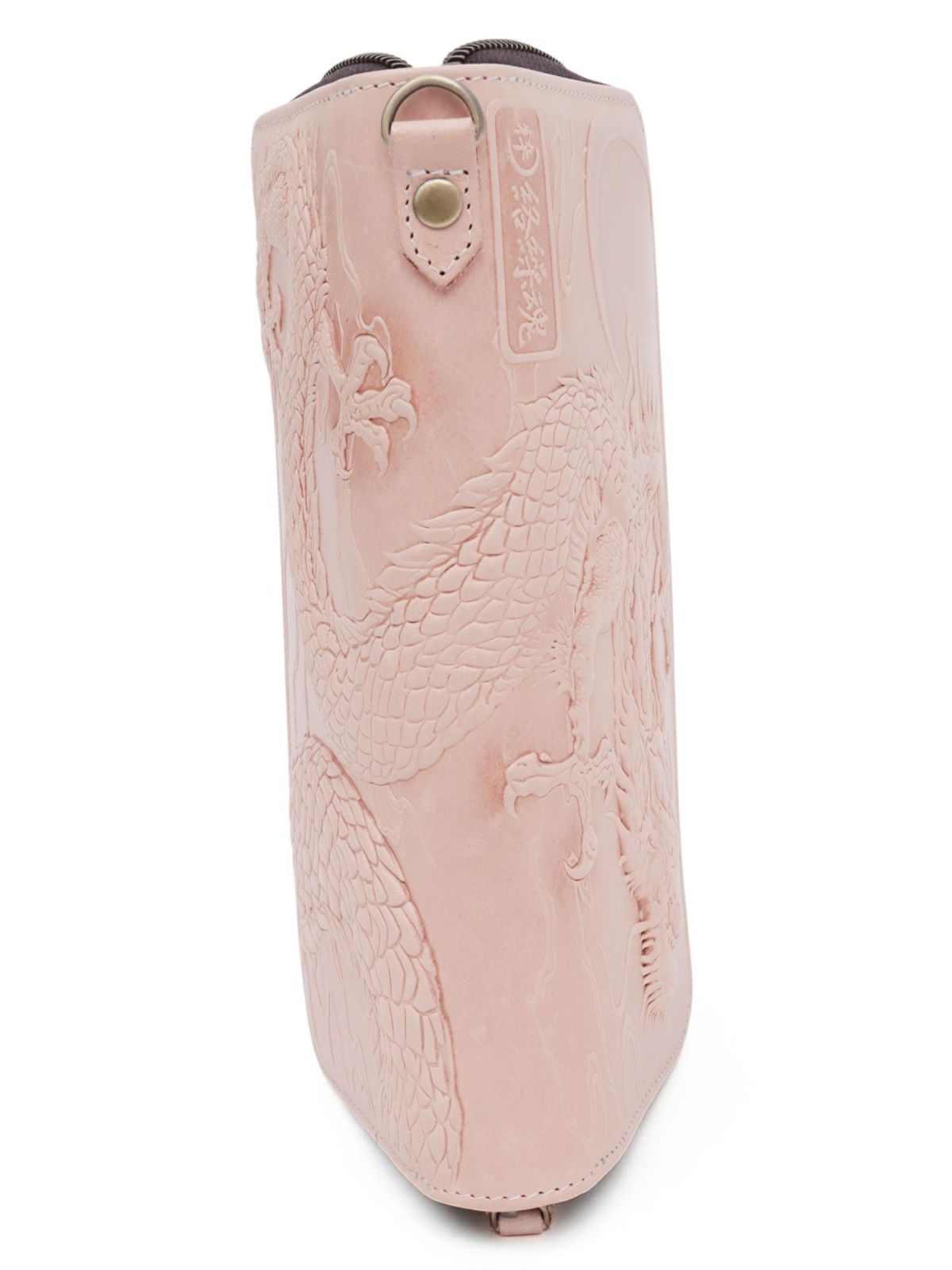 【絡繰魂・粋】“龍神”エンボス加工レザーロングウォレット