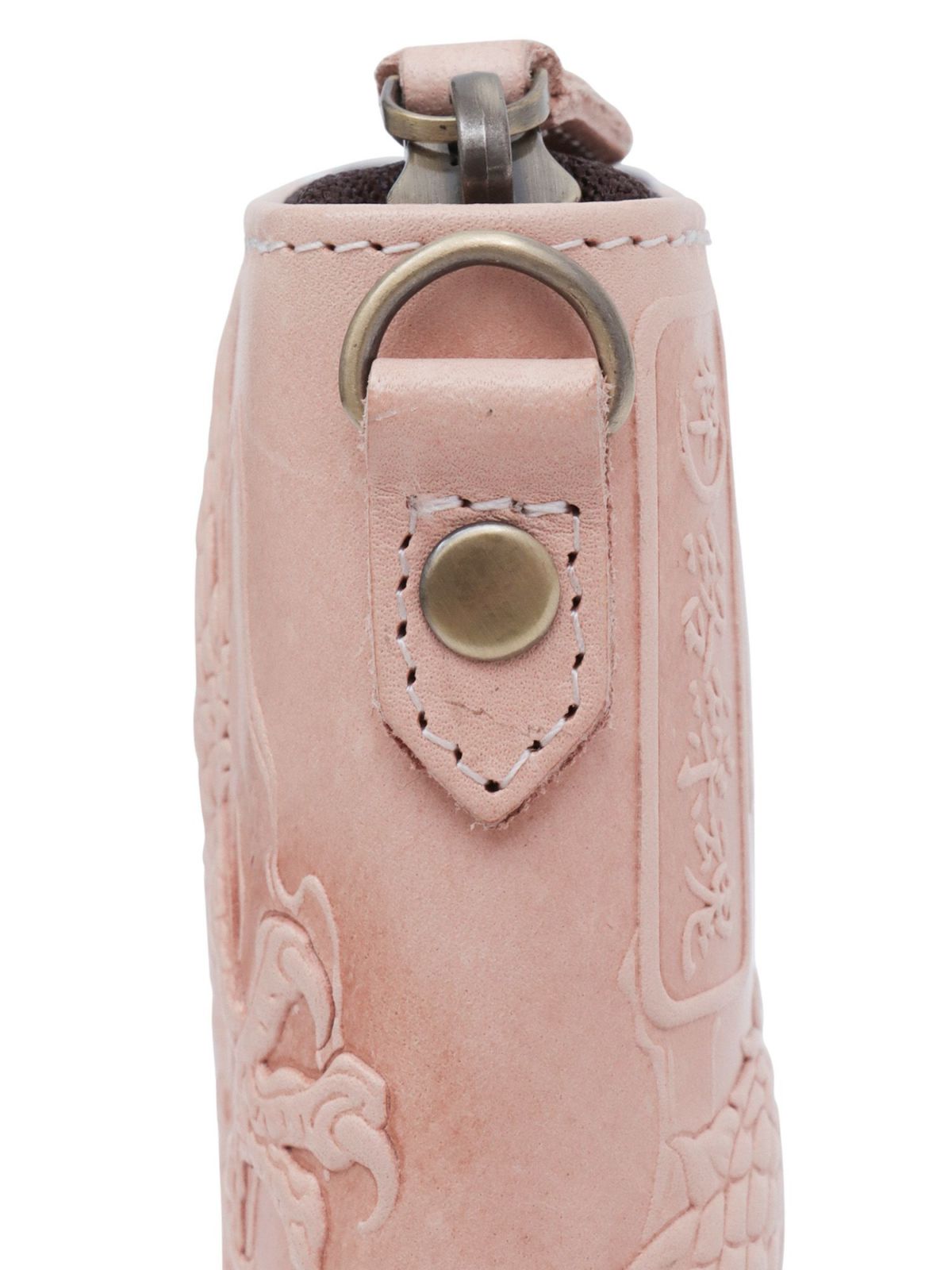 【絡繰魂・粋】“龍神”エンボス加工レザーロングウォレット