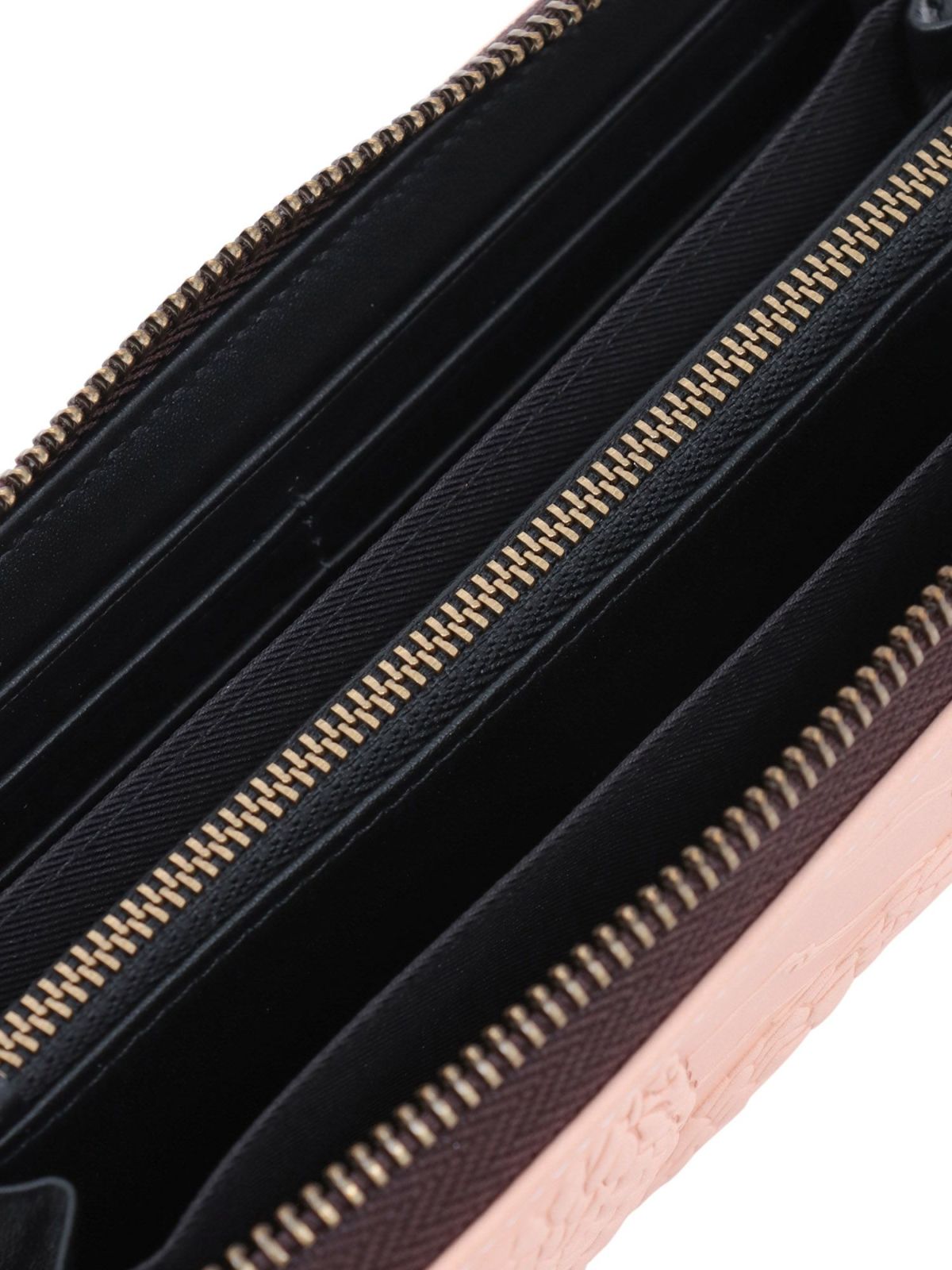 【絡繰魂・粋】“龍神”エンボス加工レザーロングウォレット