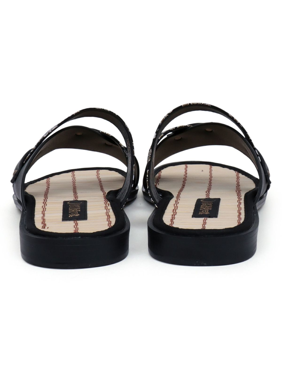 【絡繰魂】桜金欄遣いクロスストラップ竹底サンダル