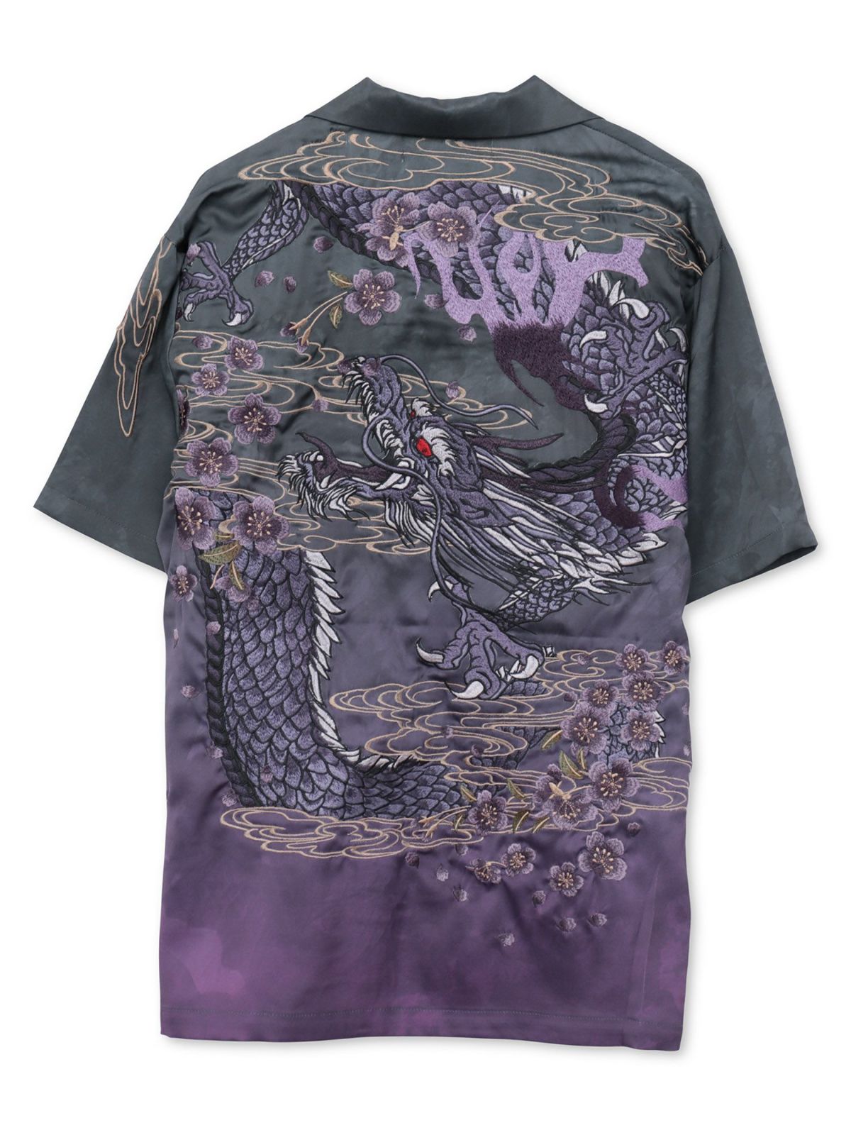 【絡繰魂・粋】“桜龍降臨”総刺繍アロハシャツ