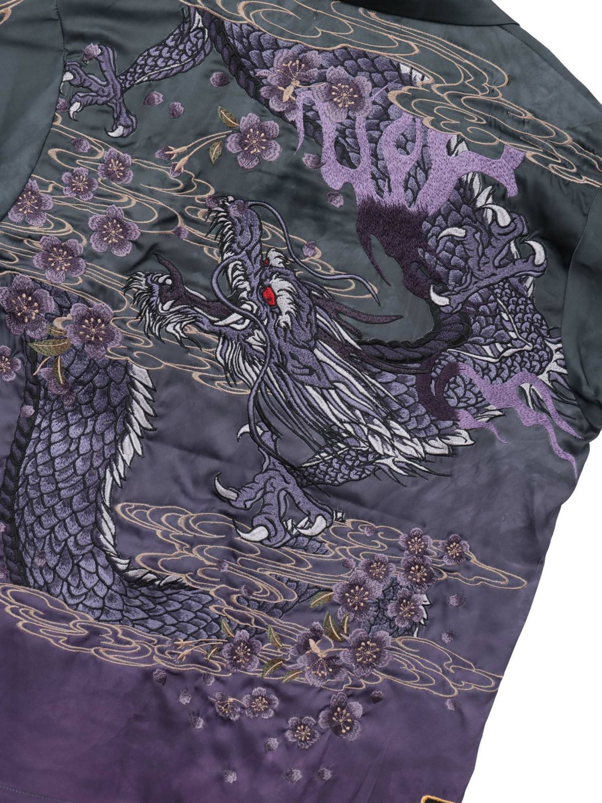 【絡繰魂・粋】“桜龍降臨”総刺繍アロハシャツ