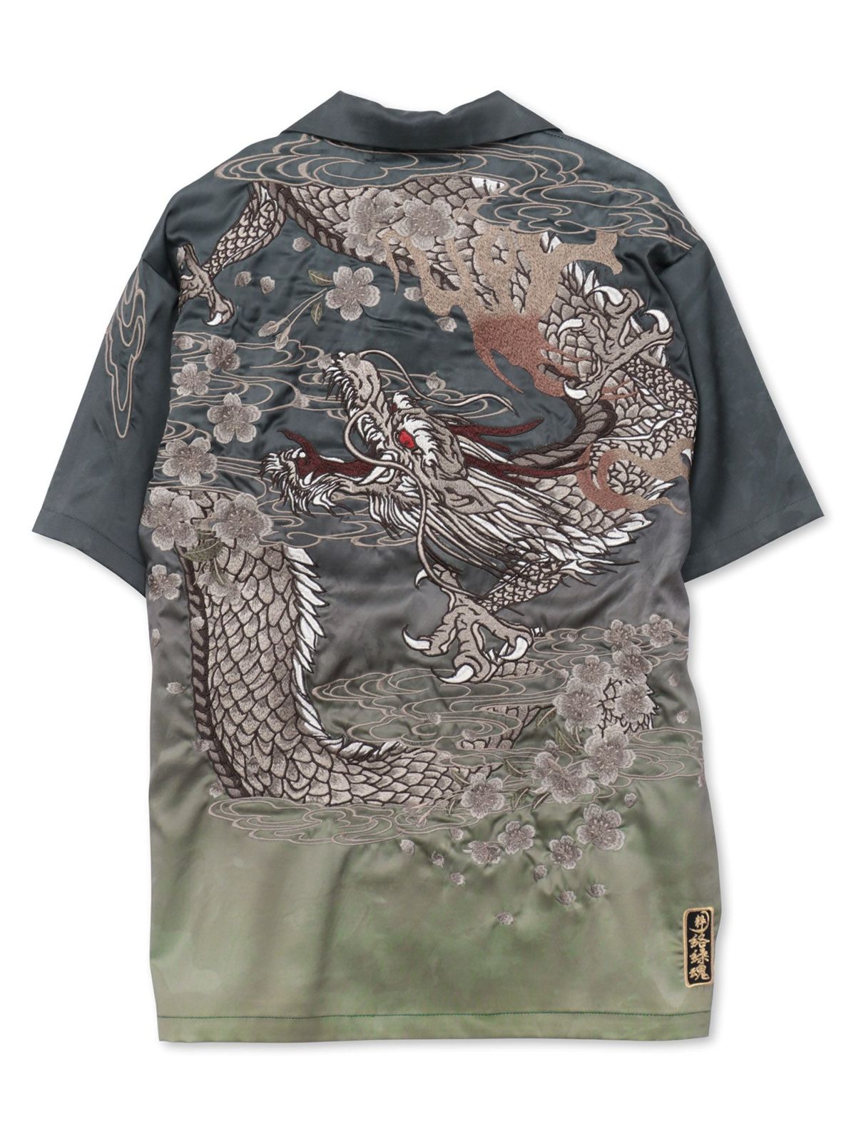 【絡繰魂・粋】“桜龍降臨”総刺繍アロハシャツ