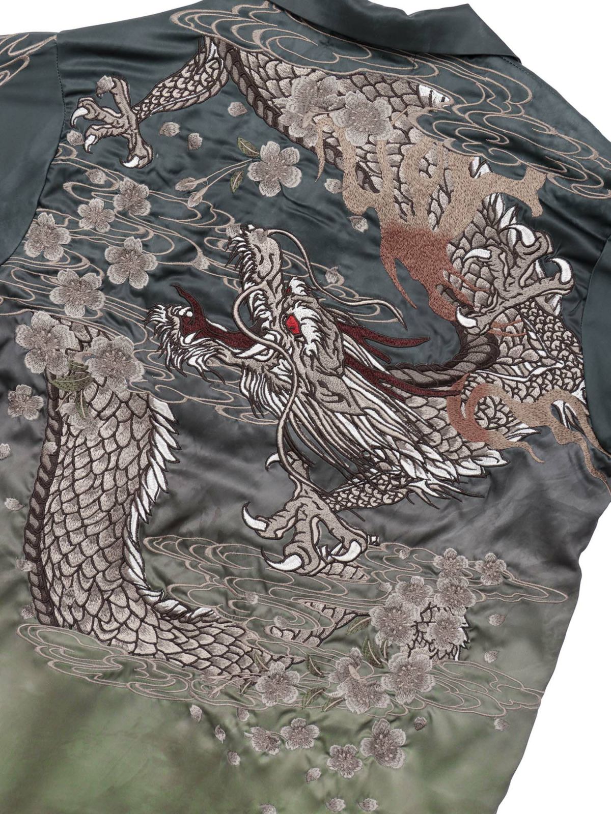 【絡繰魂・粋】“桜龍降臨”総刺繍アロハシャツ