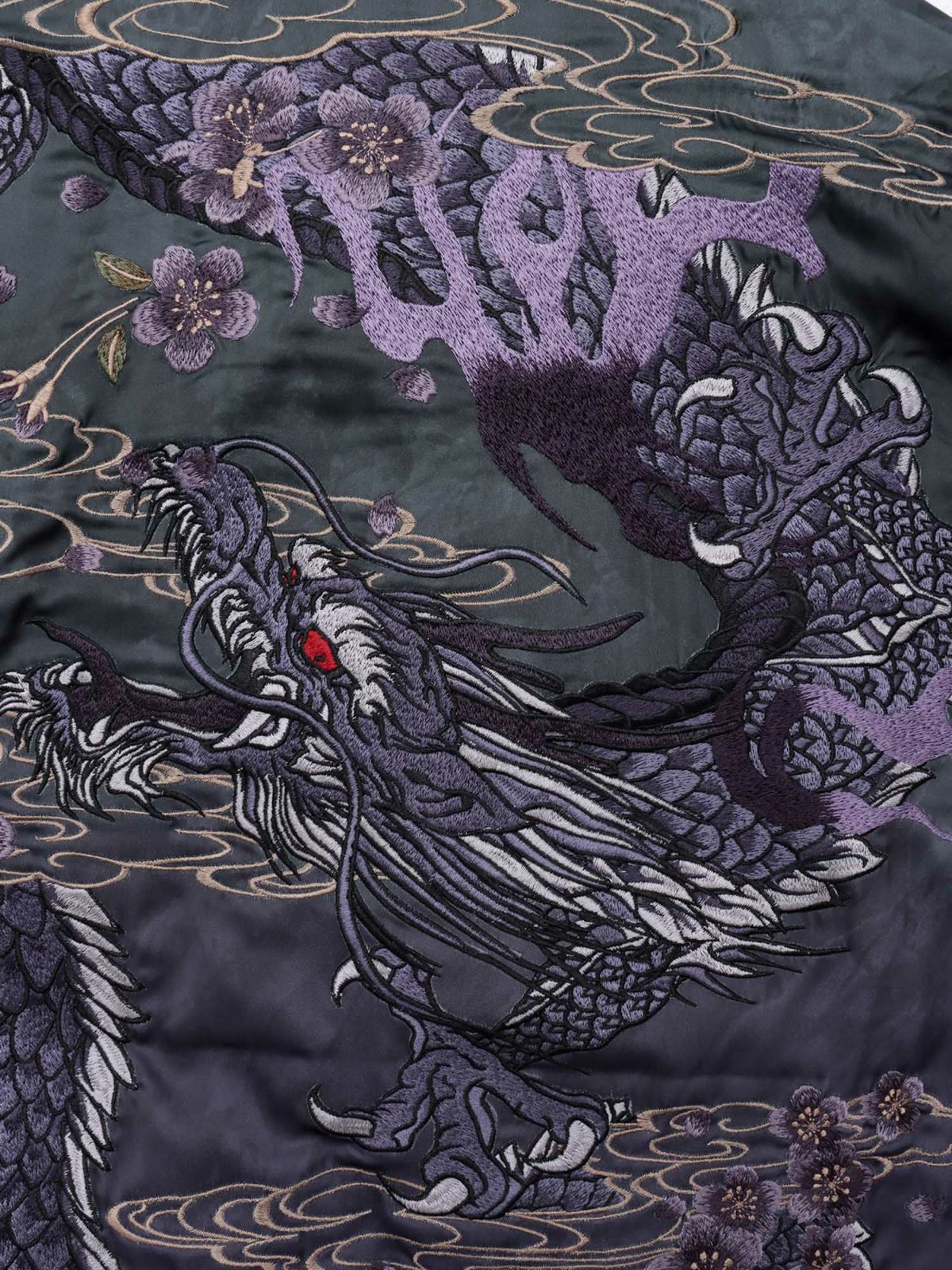 【絡繰魂・粋】“桜龍降臨”総刺繍アロハシャツ