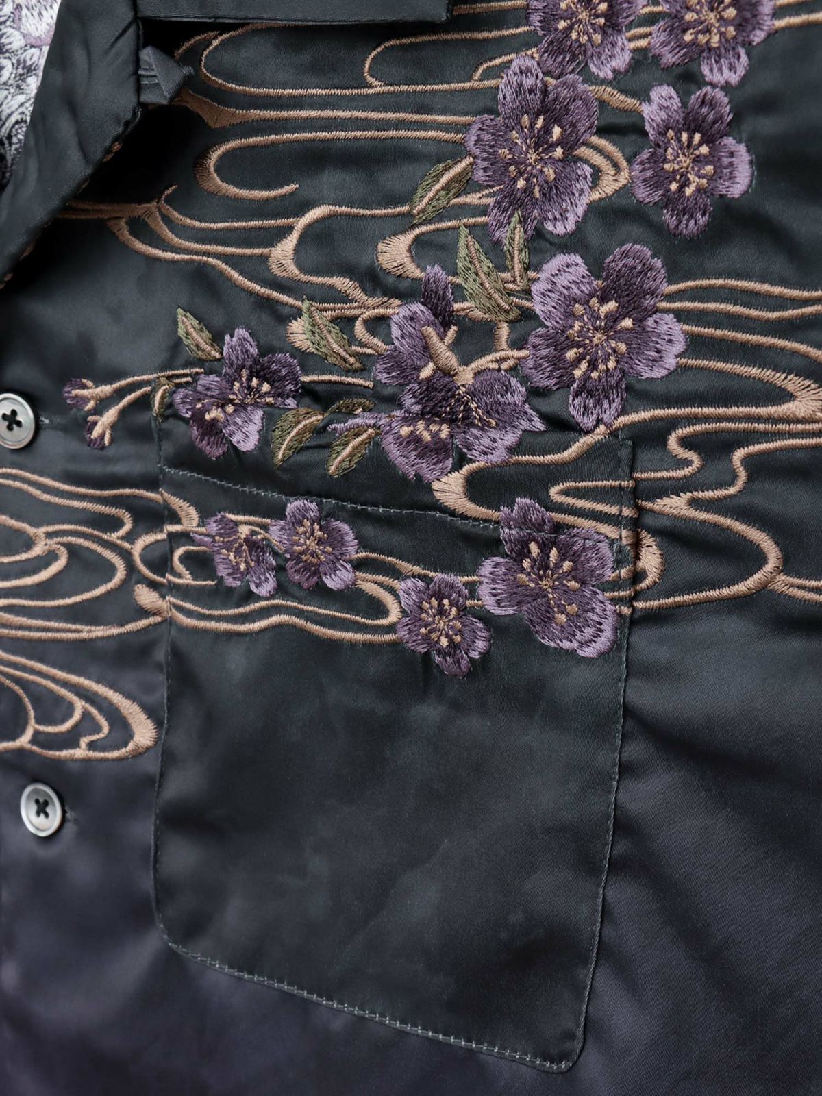 【絡繰魂・粋】“桜龍降臨”総刺繍アロハシャツ