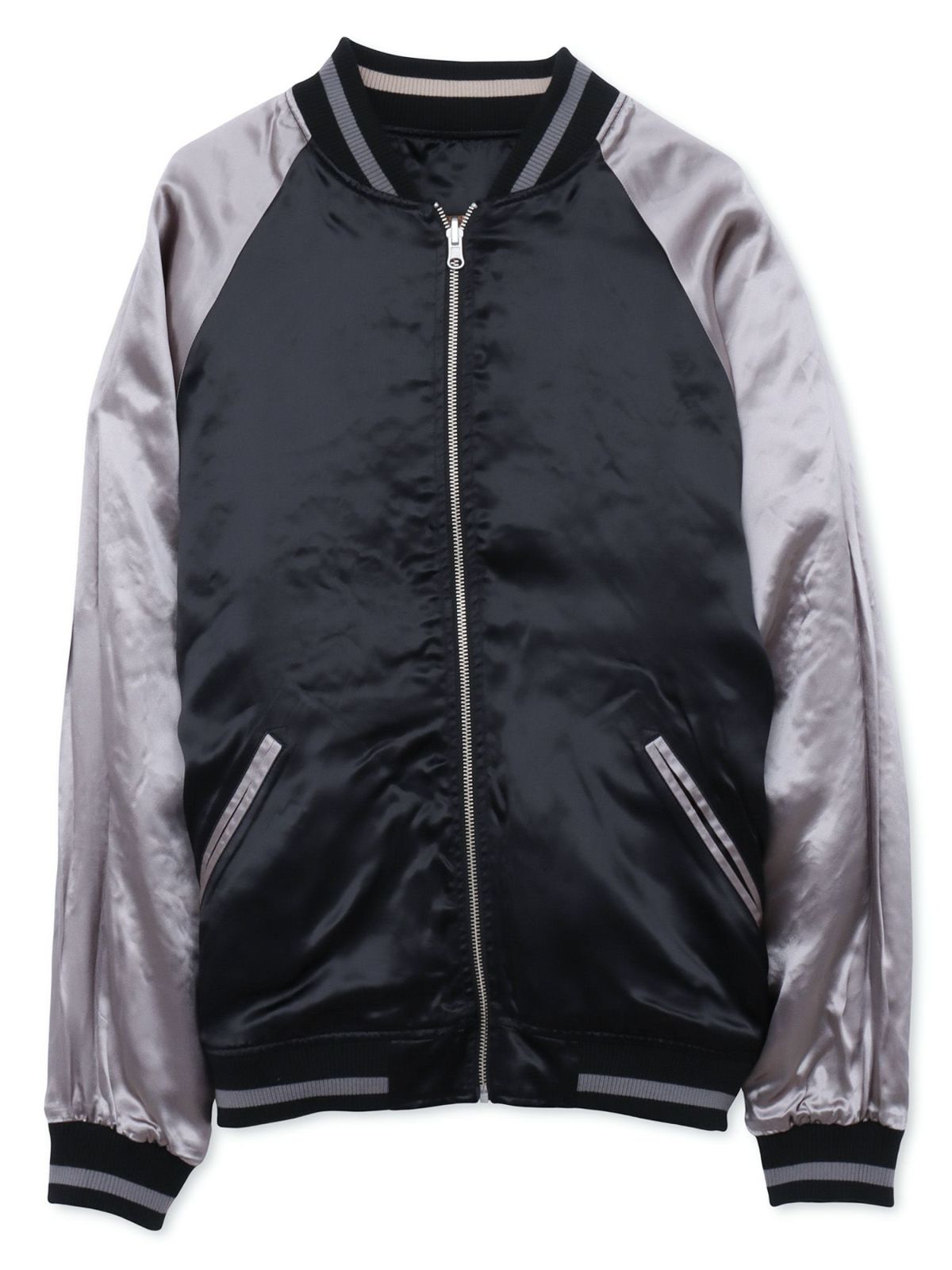 【絡繰魂・粋】“月光双龍”総刺繍リバーシブルスカジャン