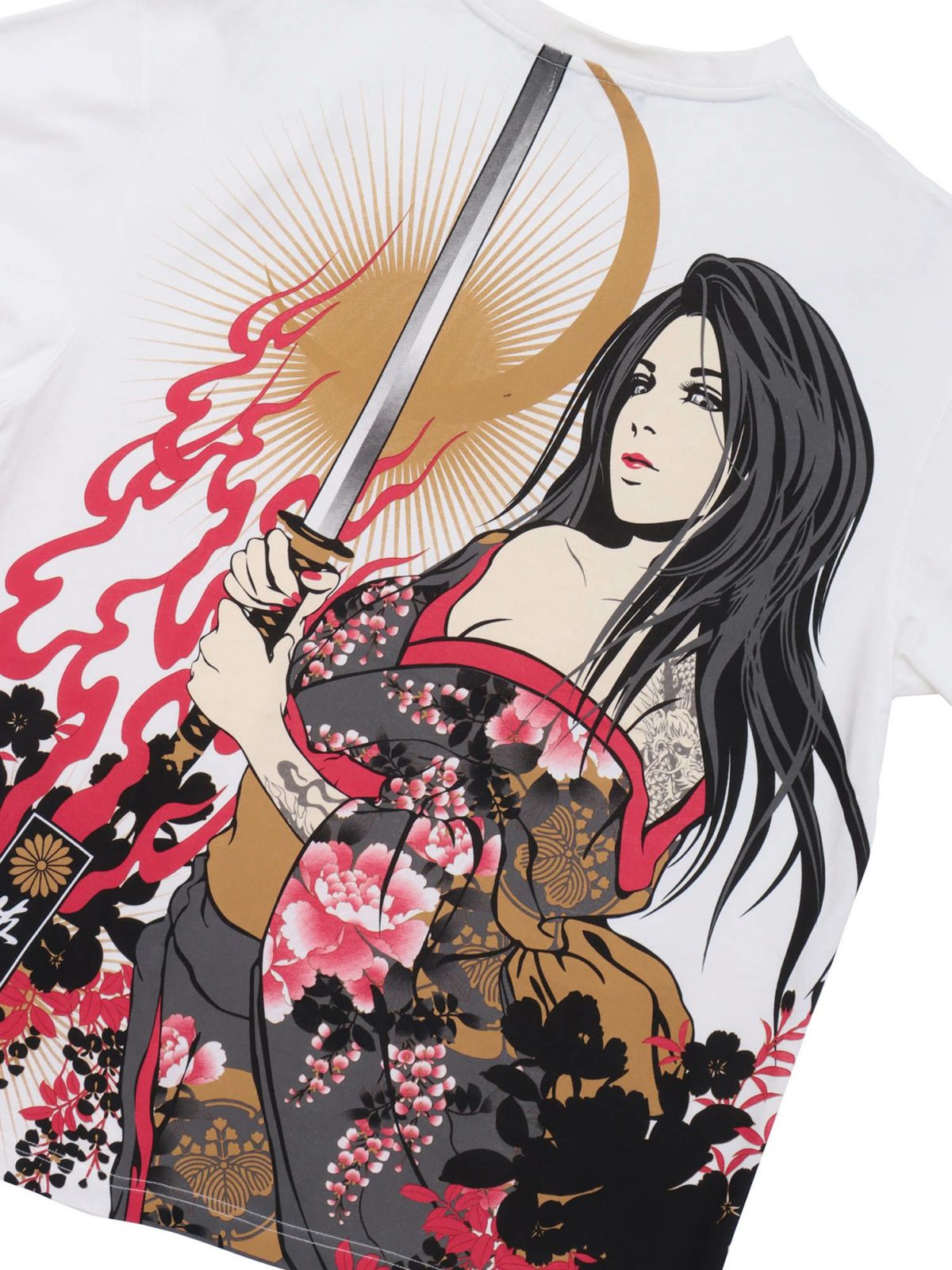 【抜刀娘】“妃那 闇討ち”プリントTシャツ