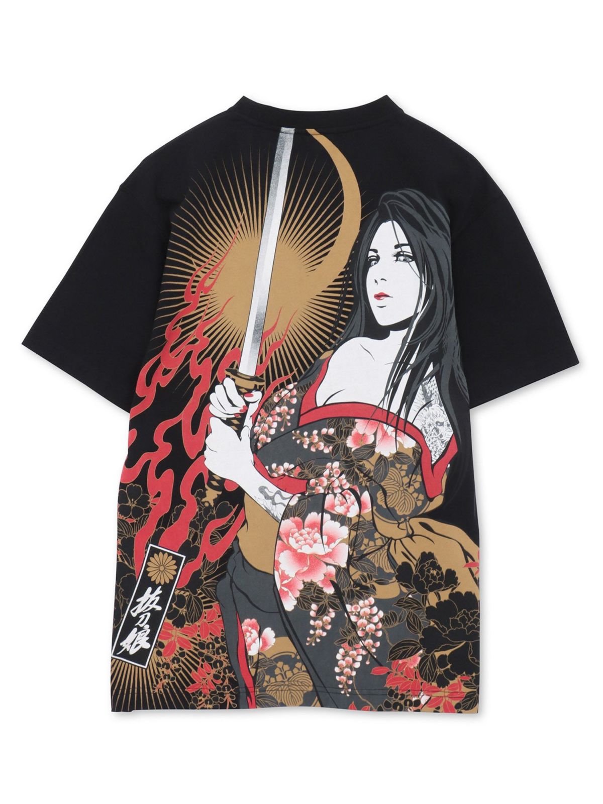【抜刀娘】“妃那 闇討ち”プリントTシャツ