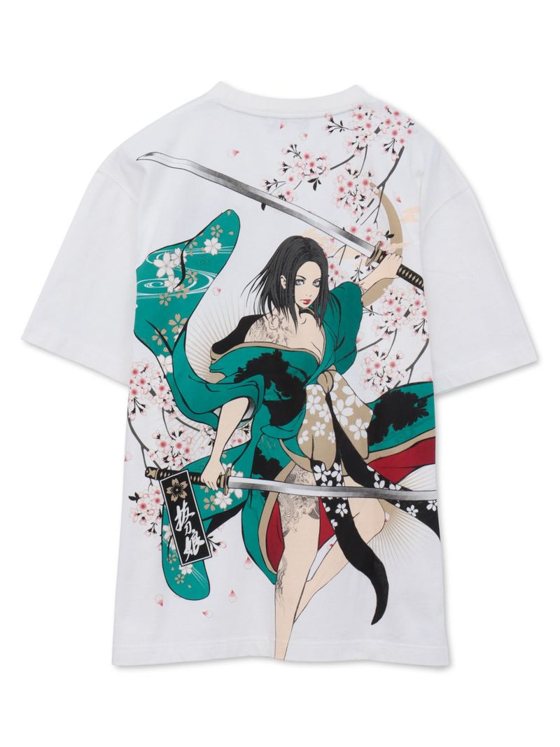 【抜刀娘】“凛 暴威 ”プリントTシャツ