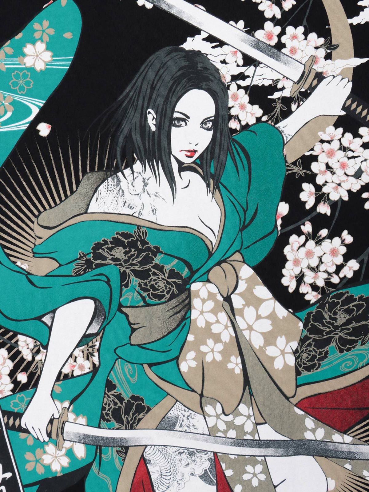 【抜刀娘】“凛 暴威 ”プリントTシャツ