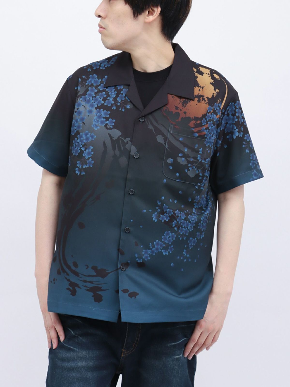 【絡繰魂・粋】“雲龍／座頭鯨”極彩アロハシャツ