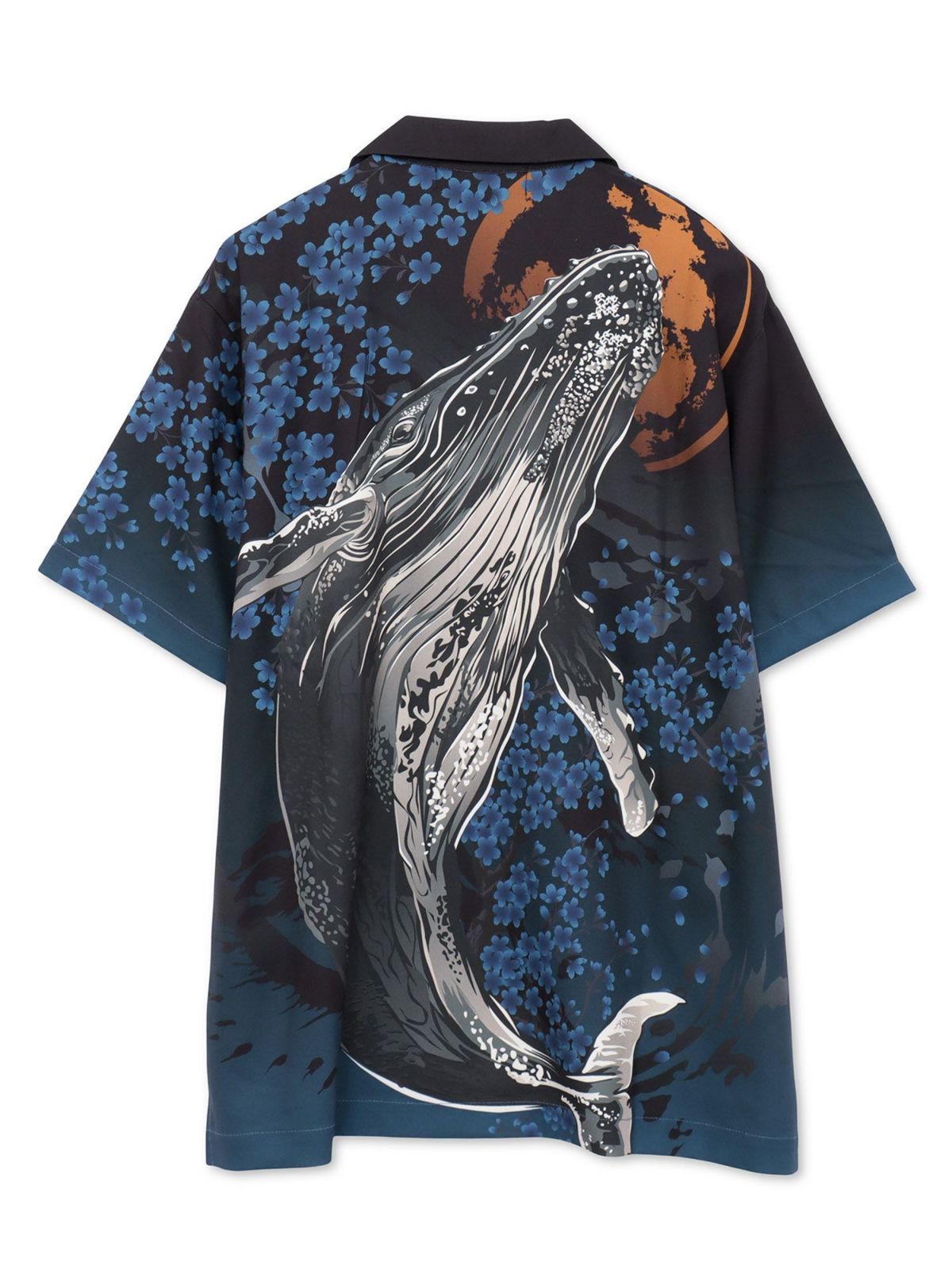 【絡繰魂・粋】“雲龍／座頭鯨”極彩アロハシャツ